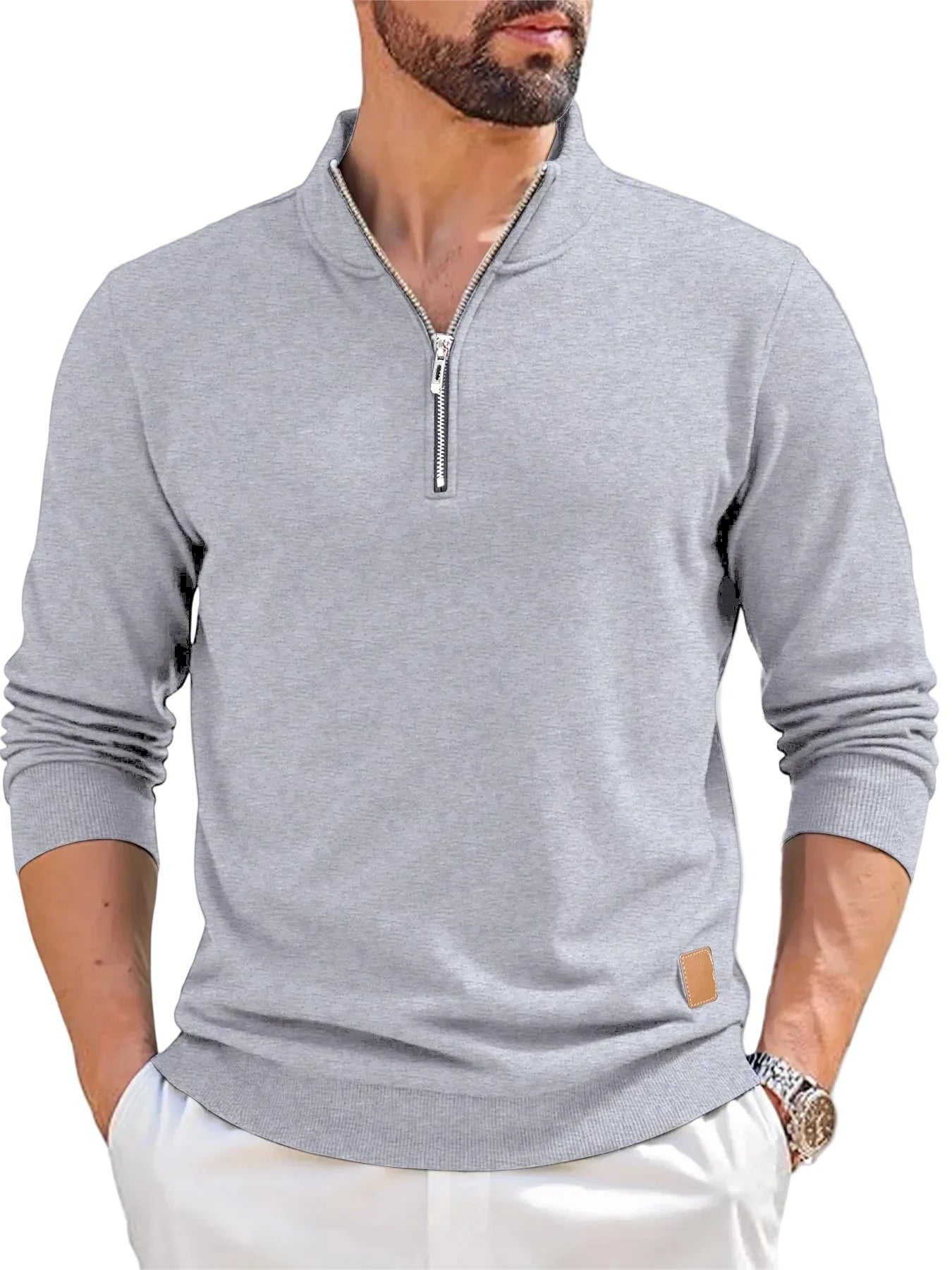 Men's Polyester Fleece Quarter Zip
