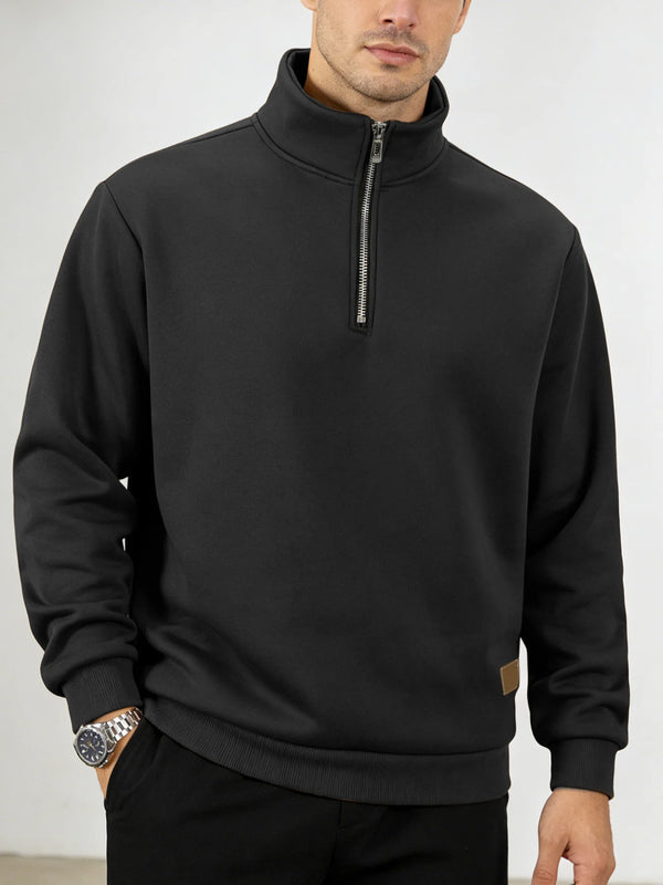 Men's Polyester Fleece Quarter Zip