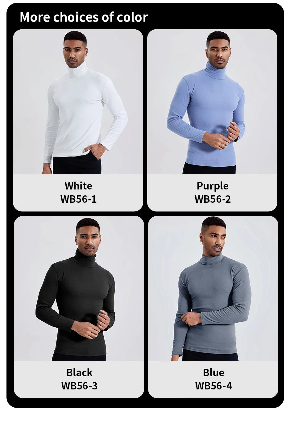 Men's Polyester Turtleneck