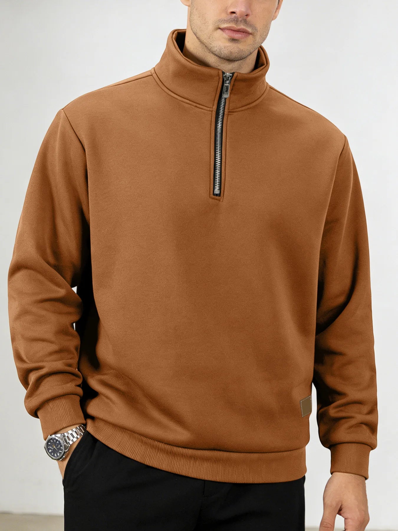 Men's Polyester Fleece Quarter Zip