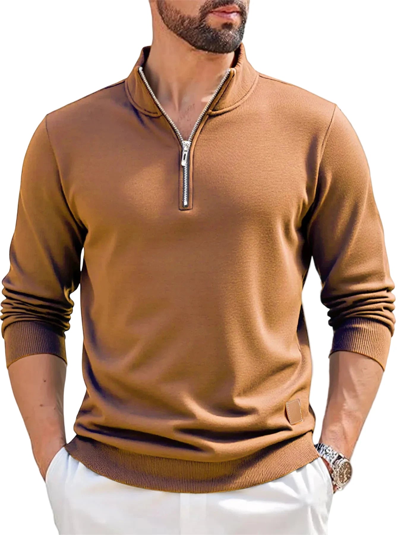 Men's Polyester Fleece Quarter Zip