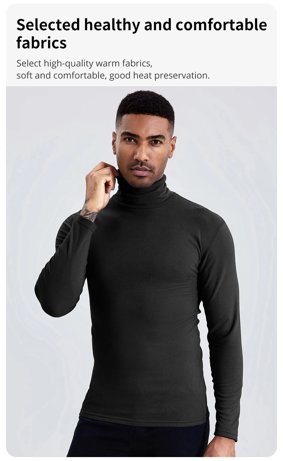 Men's Polyester Turtleneck