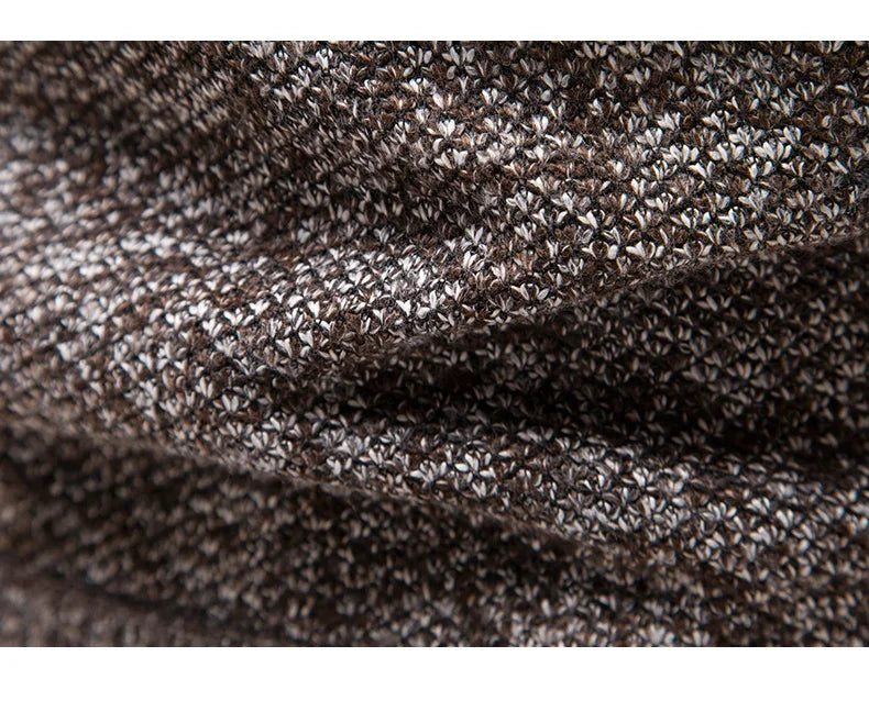 Men's Vintage Knitted Polyester Turtleneck