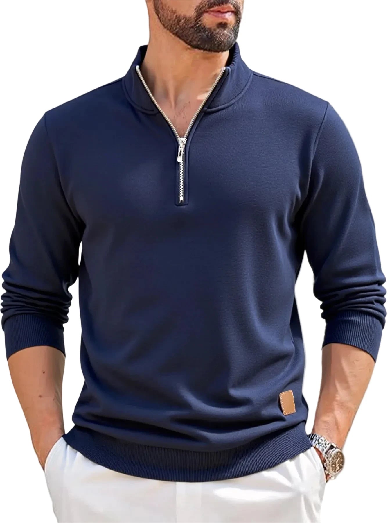Men's Polyester Fleece Quarter Zip