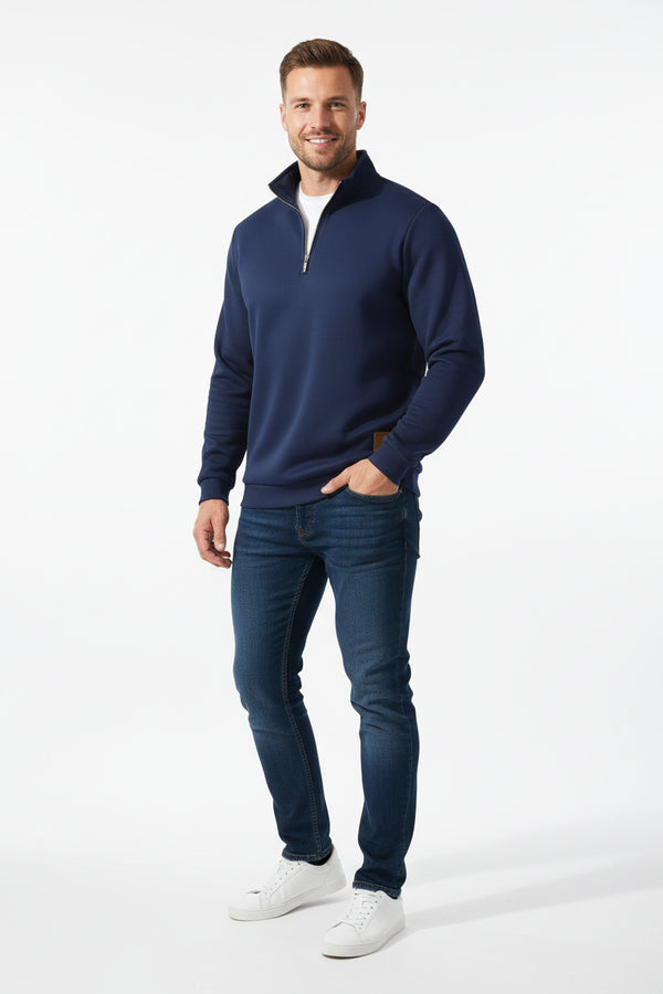 Men's Polyester Fleece Quarter Zip