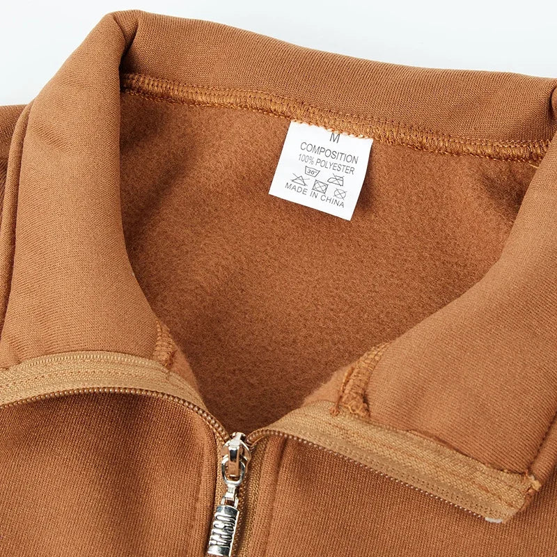 Men's Polyester Fleece Quarter Zip