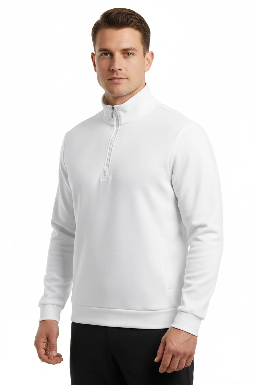 Men's Polyester Fleece Quarter Zip